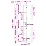 vidaXL Ensemble de Meubles de Salle de Bain TULUM Bois Ancien