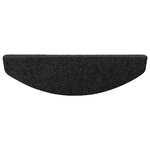 vidaXL Tapis d'escalier auto-adhésifs 15 Pièces Noir 80 x 28 x 3 5 cm