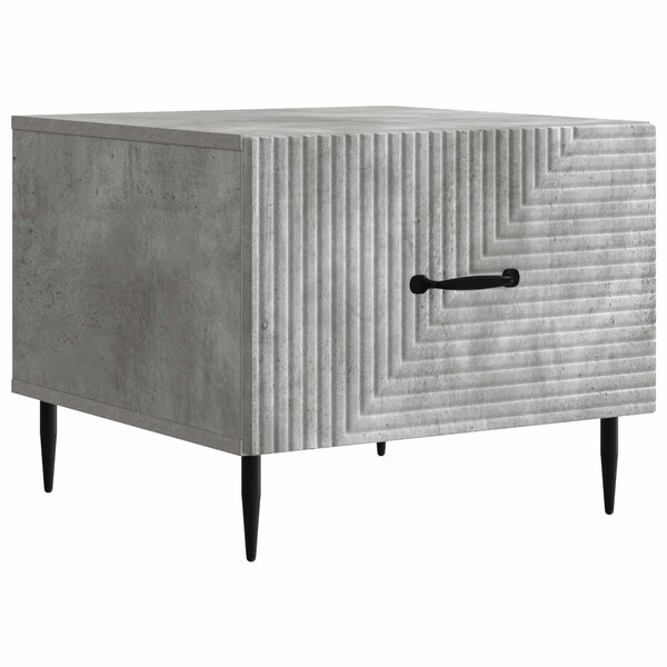 vidaXL Table basse Gris béton 49 x 50 x 40 cm Bois d'ingénierie