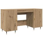 vidaXL Bureau chêne artisanal 140 x 50 x 75 cm Bois d'ingénierie
