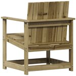 vidaXL Chaise de jardin 62x56x77 cm bois de pin imprégné