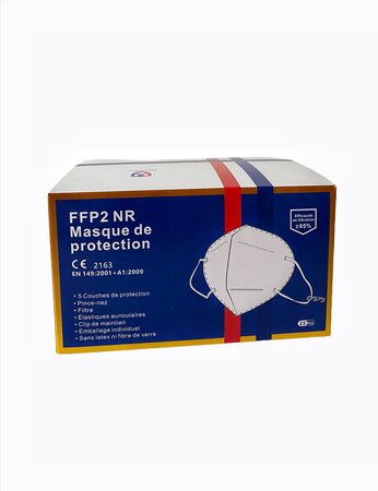 Lot de 5 000 Masques FFP2 Miduoduo - aux couleurs de la France