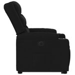 vidaXL Fauteuil inclinable électrique noir tissu