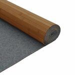 vidaXL Tapis rectangulaire marron 80x400 cm bambou