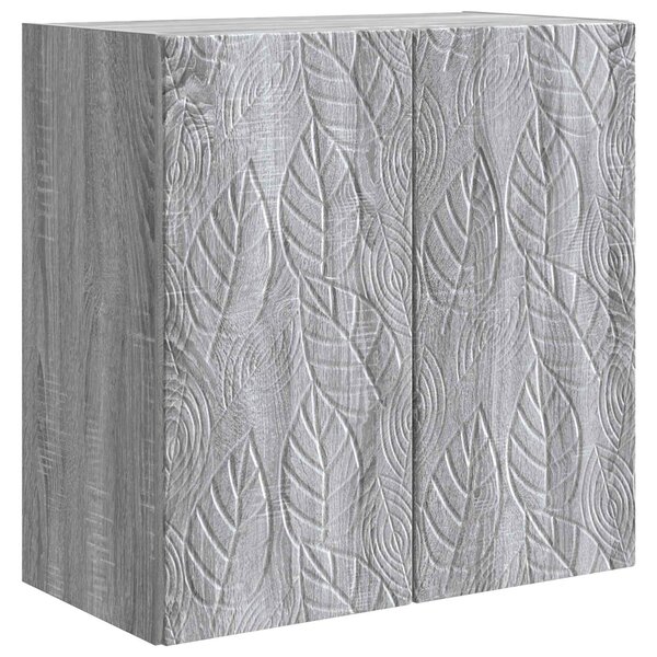 vidaXL Armoire Murale 59 x 31 x 60 cm Bois d'ingénierie Sonoma gris