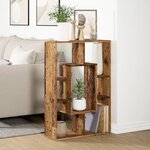 vidaXL Bibliothèque vieux bois 63x20x90 cm bois d'ingénierie