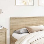 vidaXL Tête de lit Chêne Sonoma 200 cm Bois d'ingénierie