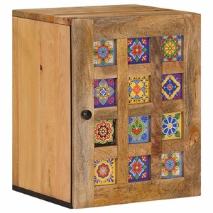 vidaXL Cabinet de Salle de Bain Suspendu Naturel 38 x 33 x 48 cm