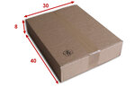 Lot de 500 boîtes carton (n°52) format 400x300x80 mm