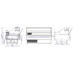 Vitrine réfrigérée professionnelle - profondeur 1095 mm - combisteel - r290 - acier inoxydable3084 mm 3084x1095x1280mm