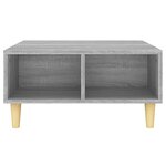 Vidaxl table basse sonoma gris 60x60x30 cm aggloméré