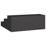 Jardinier 3 étagères 90x90x35 cm Acier noir