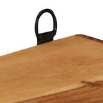 vidaXL Ensemble d'étagères murales cube 3 Pièces Bois d'acacia solide