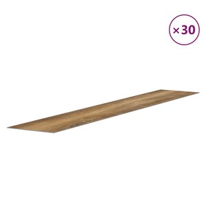 vidaXL Panneaux muraux Aspect bois Marron PVC 4 12 m²