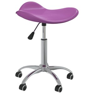 vidaXL Chaise de salle à manger pivotante Violet Similicuir