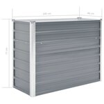 vidaXL Lit surélevé de jardin Acier galvanisé 100x40x77 cm Gris