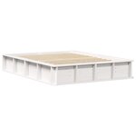 vidaXL Cadre de lit avec stockage Blanc 140 x 190 cm bois