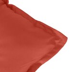vidaXL Coussin de banc de jardin rouge mélangé 100x50x7 cm tissu