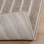 vidaXL Tapis de surface HUARTE Beige 150 x 80 cm Polyester