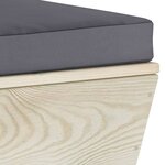 Vidaxl salon de jardin palette 6 pièces avec coussins épicéa imprégné