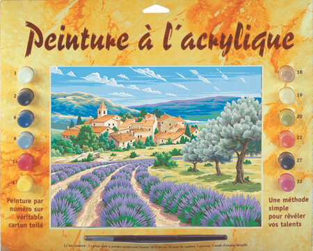 Tableau peinture au numéro Lavande en Provence