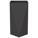 vidaXL Jardinière Noir 40 x 40 x 75 cm Acier