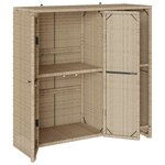 vidaXL Armoire de rangement avec porte Beige 100 x 36 x 102 cm Rotin