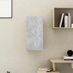 vidaXL Meuble TV Gris béton 30 5x30x60 cm Bois d’ingénierie