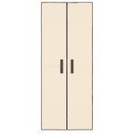 vidaXL Armoire à chaussures Crème 60x30x166 cm Tissu