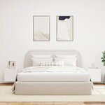 vidaXL Meubles TV muraux avec lumières LED 2 Pièces blanc 40 5x35x40 cm