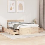 vidaXL Cadre de lit sans matelas 120x200 cm bois de pin massif