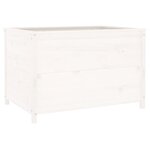 vidaXL Lit surélevé de jardin blanc 119 5x82 5x78cm bois de pin massif