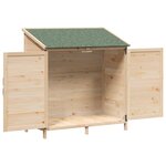 vidaXL Abri de jardin Naturel 106 x 56 x 113 5 cm Bois de Sapin Massif