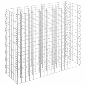 vidaXL Lit surélevé à gabion Acier galvanisé 90x30x90 cm