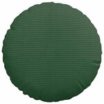 vidaXL Coussins de siège 2 Pièces Vert foncé Ø 30 cm