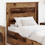 vidaXL Tête de lit Bois Ancien 100 cm Bois d'ingénierie