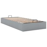 vidaXL Cadre de lit ottoman sans matelas gris clair 100x200 cm tissu