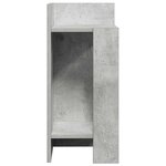 vidaXL Tables d'appoint 2 Pièces avec étagère gris béton 25 5x27x60 cm