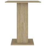 vidaXL Table de bistro Chêne sonoma 60x60x75 cm Bois d'ingénierie