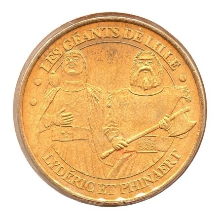 Mini médaille monnaie de paris 2009 - les géants de lille