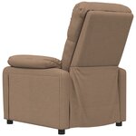 vidaXL Fauteuil inclinable Marron Tissu