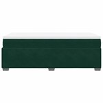 vidaXL Sommier à lattes de lit avec matelas Vert foncé 90x200 cm