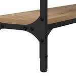 vidaXL Table console avec étagère Chêne artisanal 100 x 22 5 x 75 cm