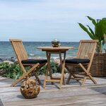 4 Chaises de jardin TOLEDO avec coussin