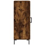 vidaXL Buffet Chêne fumé 34 5x34x90 cm Bois d'ingénierie