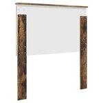 vidaXL Tête de lit avec tête de lit Chêne fumé 90 cm Bois d'ingénierie