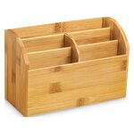 Multipot et organiseur de bureau cep silva bambou 5 compartiments