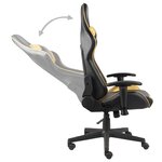 vidaXL Chaise de jeu pivotante Doré PVC