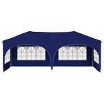 vidaXL Tente de fête pop-up 575 x 288 x 245 cm Bleu Tissu Oxford