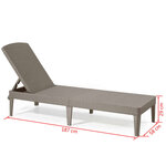 Keter Chaise longue Jaipur Cappuccino 235163